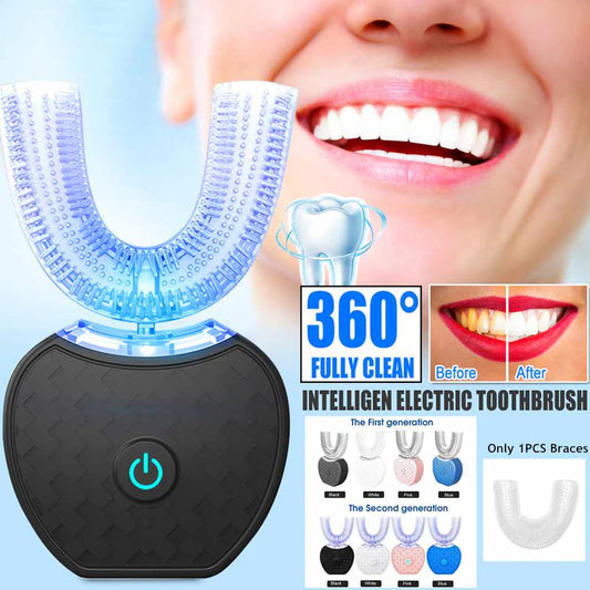 360° Automatic U-Shaped Electric Toothbrush | USB Rechargeable