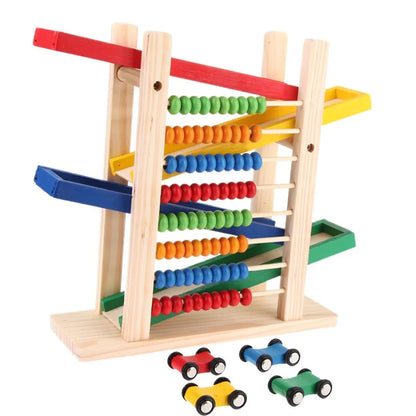 Wood Toy - Wooden Abacus & Car Slide