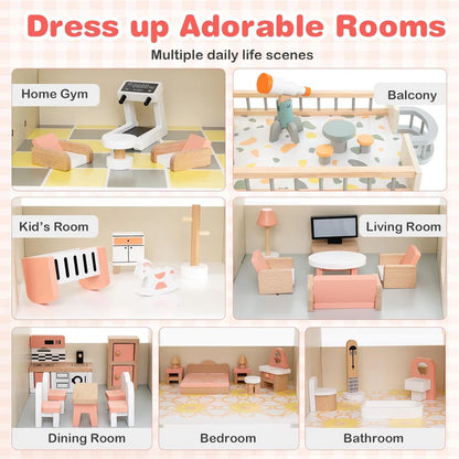 Wood & Play Corner Doll House © Ⓢ